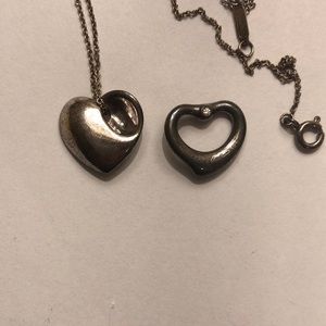 2 Tiffany & Co heart pendants